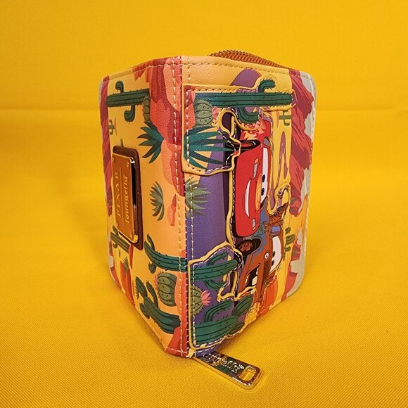 Loungefly Disney Pixar Cars Lightning McQueen and Mater Desert Zip Wallet NEW - Picture 13 of 14